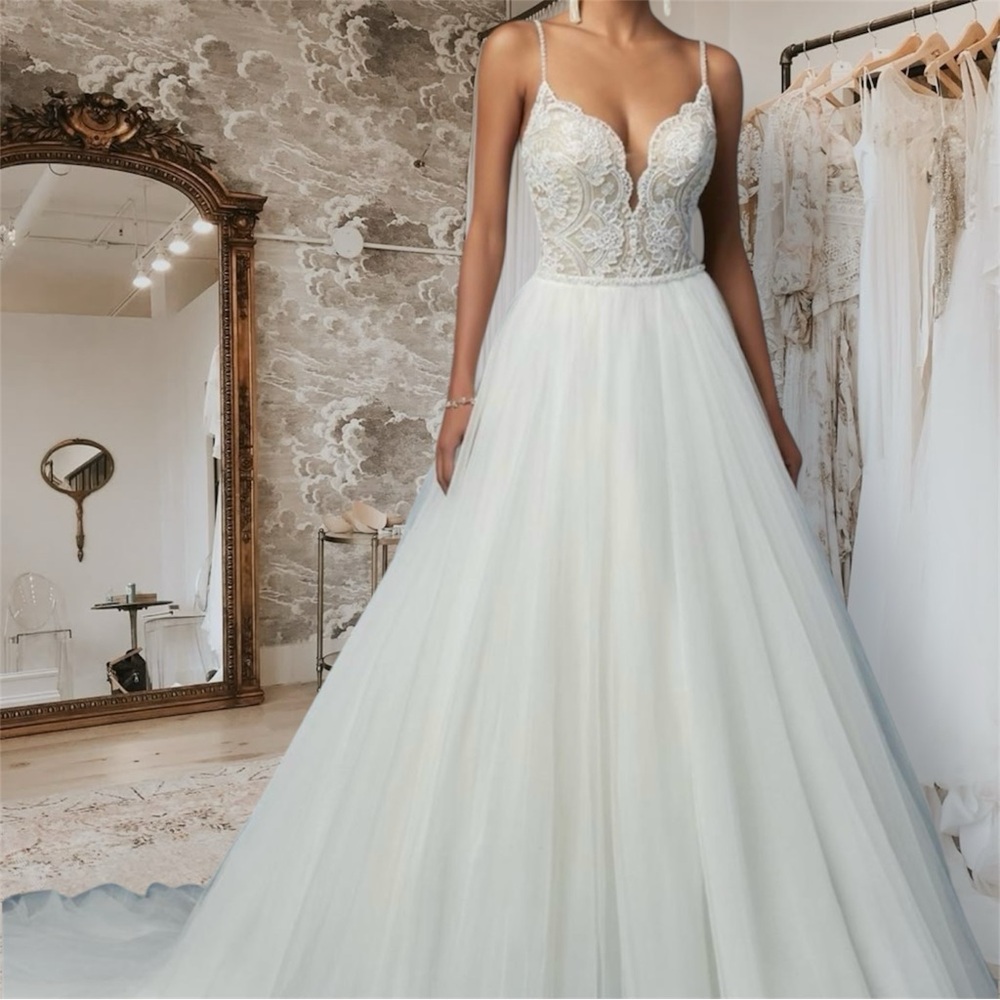 Stunning Lace Bodice Wedding Dress